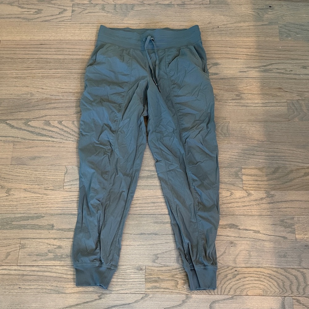lululemon athletica Olive Green Ribbed Waist Joggers